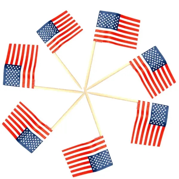 Wooden USA Toothpick Flag - Wooden USA Toothpick Flag - Image 0 of 0