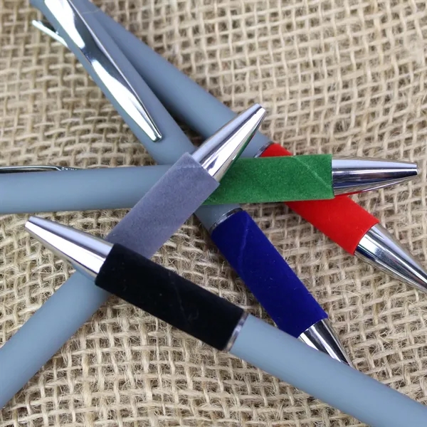 Recycled Aluminum Pen Featuring a Velvet Grip