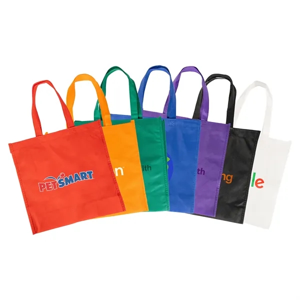Large Non Woven Tote wit 18" Straps- Full Color