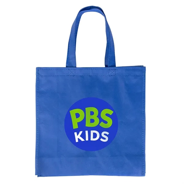 Custom Large Non Woven Tote wit 18" Straps- Full Color