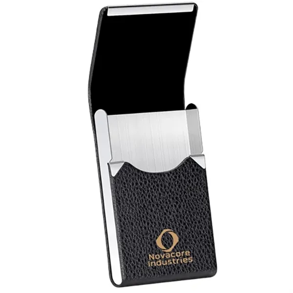 Slim Metal Pocket Card Holder with Magnetic Shut
