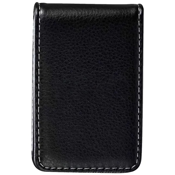 RFID Blocking Magnetic Vertical Leather Card Holder