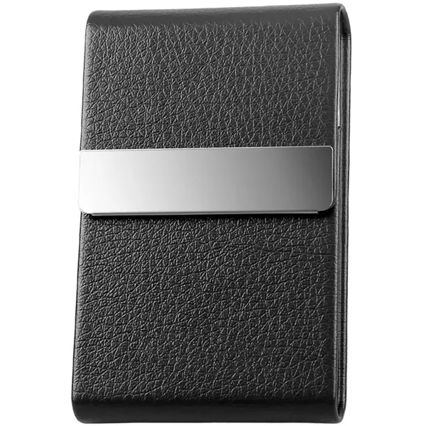 Slim Metal Pocket Card Holder with Magnetic Shut