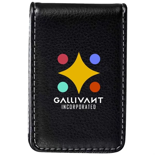 RFID Blocking Magnetic Vertical Leather Card Holder