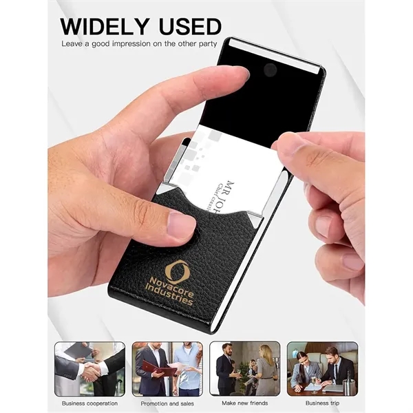 Slim Metal Pocket Card Holder with Magnetic Shut