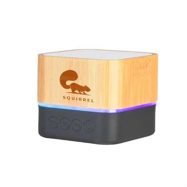 Bamboo Light-up  Wireless Speaker