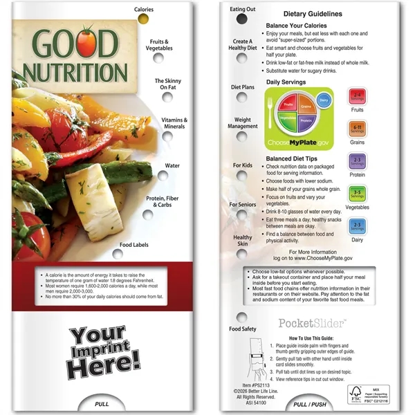 Custom Pocket Slider™ - Good Nutrition