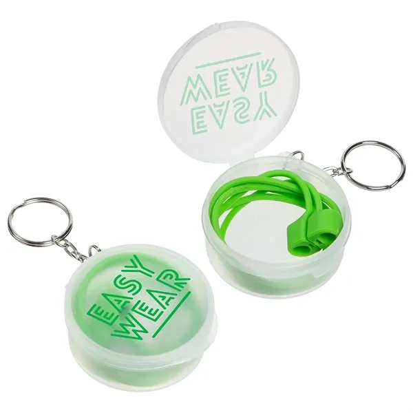 Easy-Wear Earbud/Glasses Holder