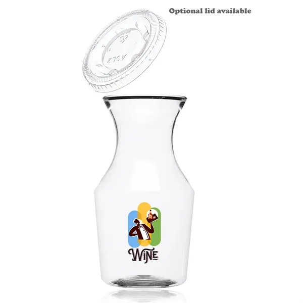 12 oz. Plastic Disposable Wine Carafe with Lid - 12 oz. Plastic Disposable Wine Carafe with Lid - Image 9 of 12