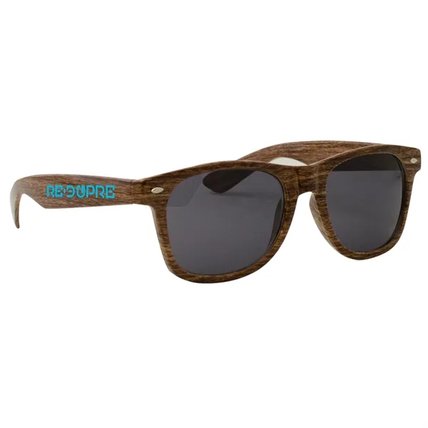 Custom Wood Grain Miami Sunglasses