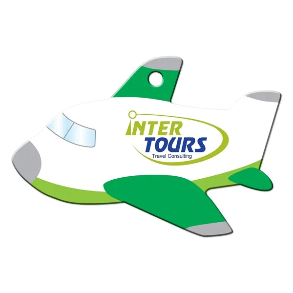 Green Plane  Shaped Luggage Tag