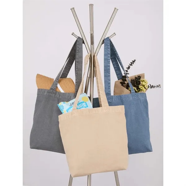 Custom Recycled Washed 10oz Cotton Tote