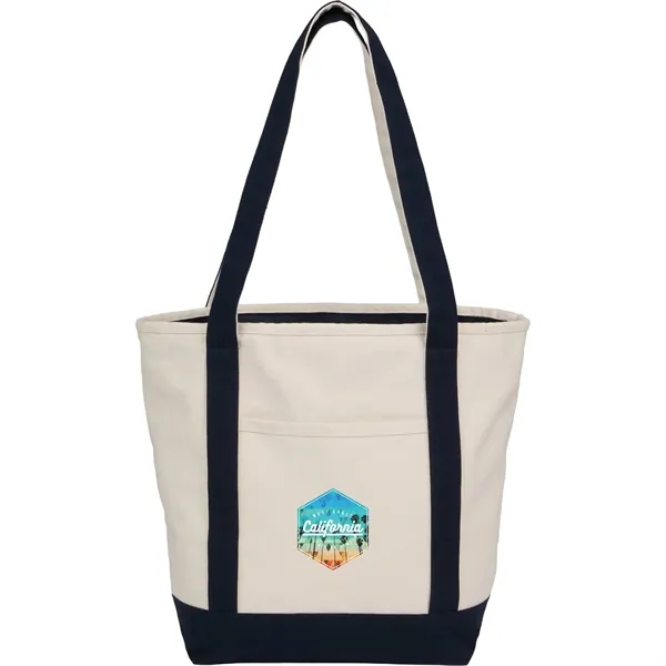 Recycled 12oz Zip Top Canvas Tote