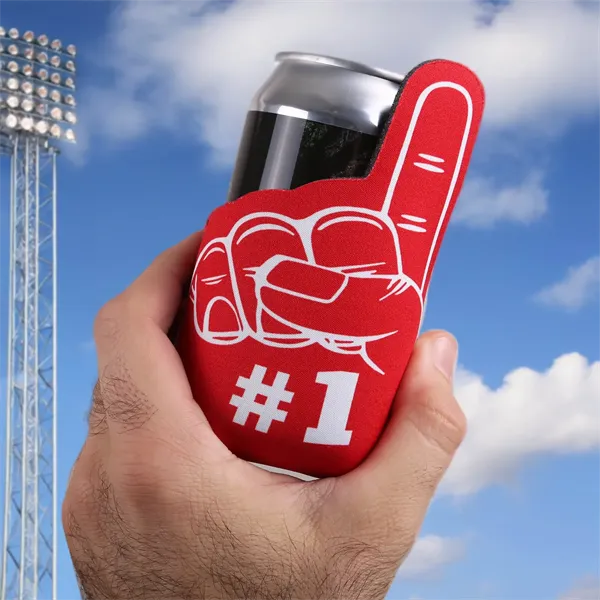 American Made Foam Finger Can Cooler
