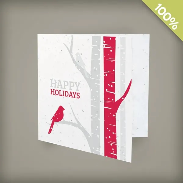 Birch Trees Square Business Holiday Cards - Birch Trees Square Business Holiday Cards - Image 0 of 1