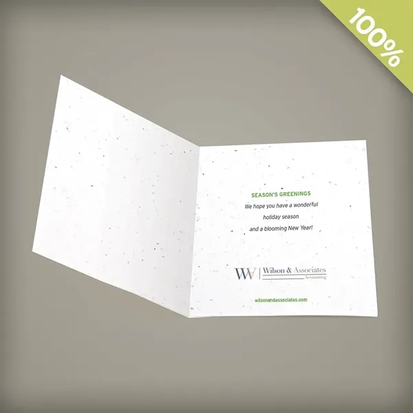 Blooming Snowflake Square Business Holiday Cards - Blooming Snowflake Square Business Holiday Cards - Image 1 of 1
