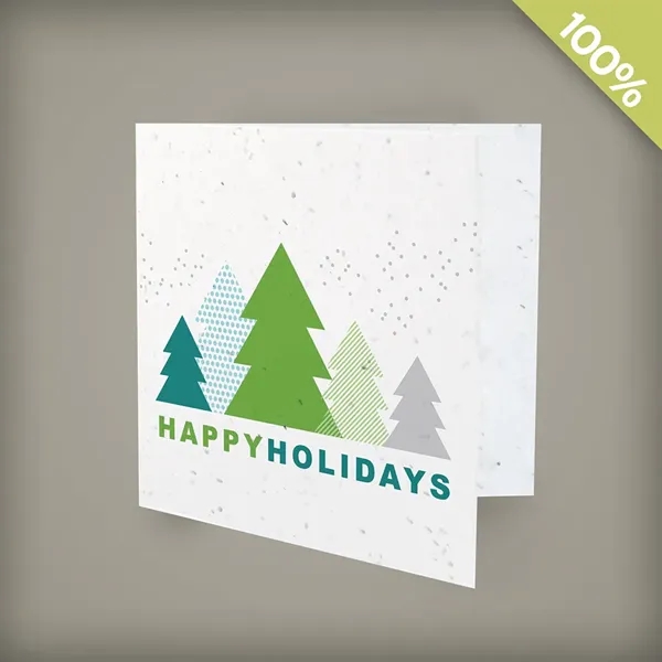 Modern Trees Square Business Holiday Cards - Modern Trees Square Business Holiday Cards - Image 0 of 1