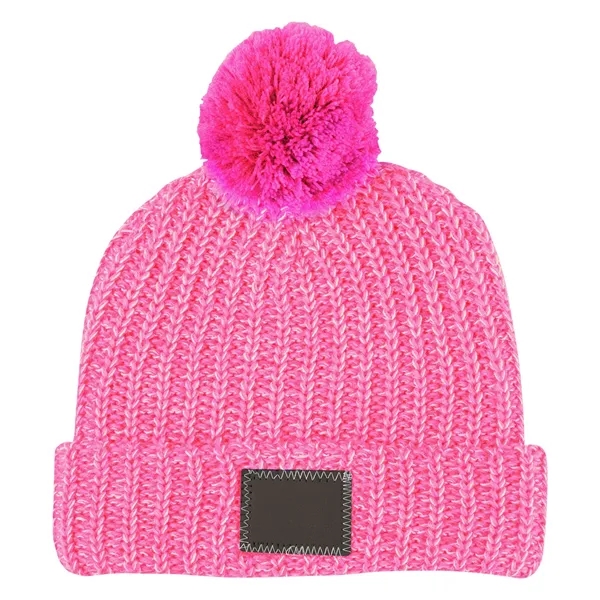 Grace Collection Pom Beanie With Cuff - Grace Collection Pom Beanie With Cuff - Image 18 of 52