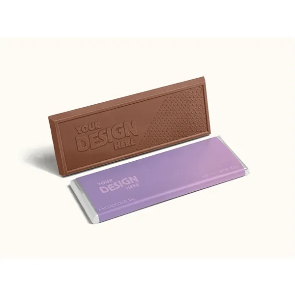 2"x5" Brand Impact Custom Chocolate Wrapper Bar Extra Thick