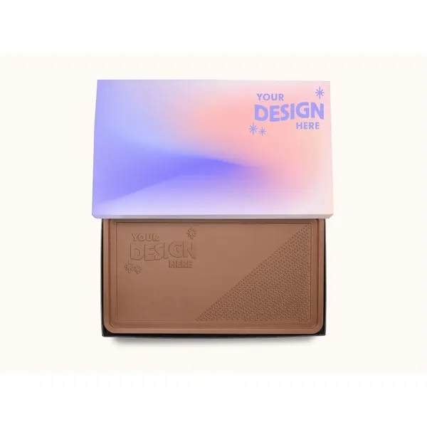 Giant 2lb Engraved Chocolate Bar w/ Classic Custom Packaging