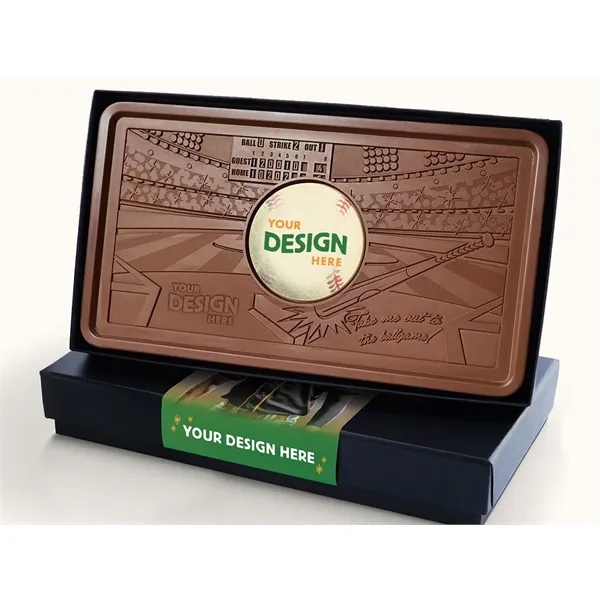 Giant 2lb. Engraved Combo Chocolate Bar w/ Luxury Packaging