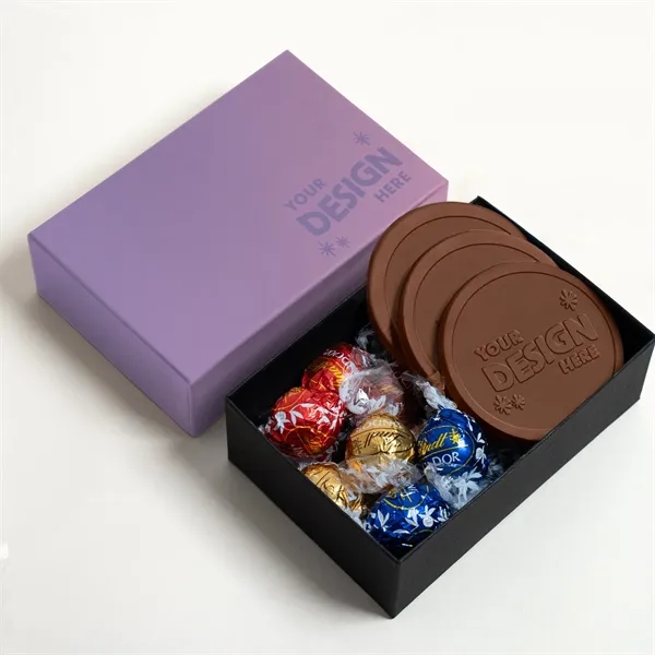 Lindor Truffle & Cookie Gift Set w/ Luxury Custom Packaging