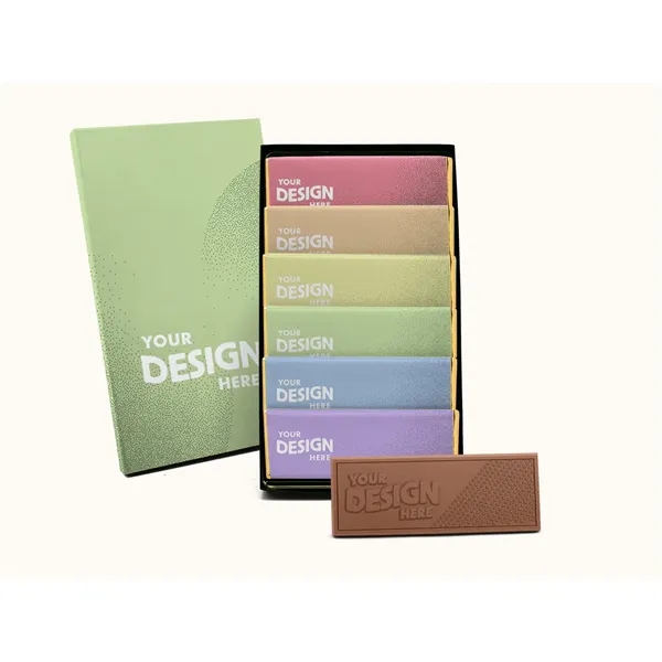 6-Pack Brand Impact Chocolate Wrapper Bar Gift Set