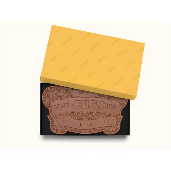 14"x8" Custom Decorated Chocolate Shape w/ Luxury Packaging