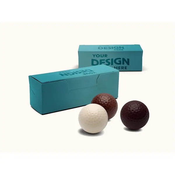 3-Piece Chocolate Golf Ball Gift Box