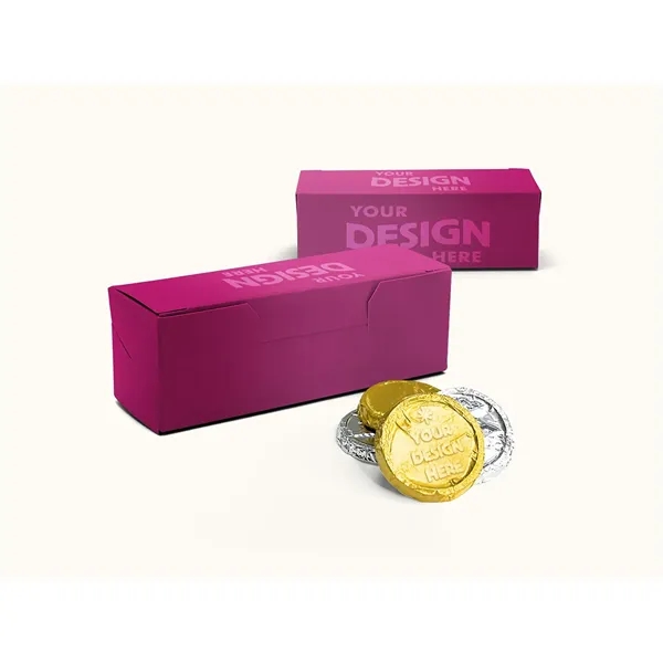 18-Piece Premium Custom Foil-wrapped Chocolate Gift Box