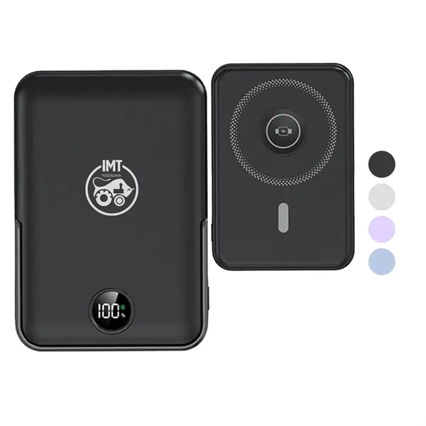 10000 mAh Power Bank & wireless charger w/ Phone Stand