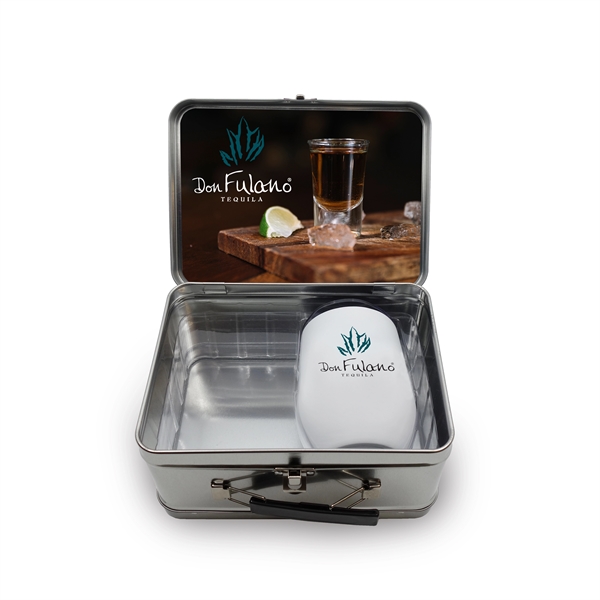 Retro Lunchbox & Single 12 Oz. Stemless Wine - Retro Lunchbox & Single 12 Oz. Stemless Wine - Image 14 of 15