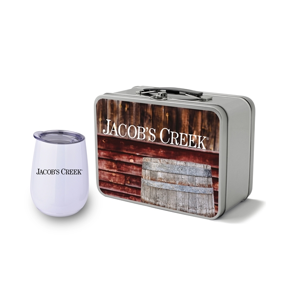 Retro Lunchbox & Single 10 Oz. Stemless Wine - Retro Lunchbox & Single 10 Oz. Stemless Wine - Image 15 of 18
