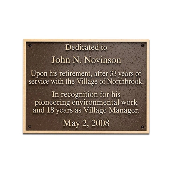 Custom Bronze Plaque - Custom Bronze Plaque - Image 0 of 1