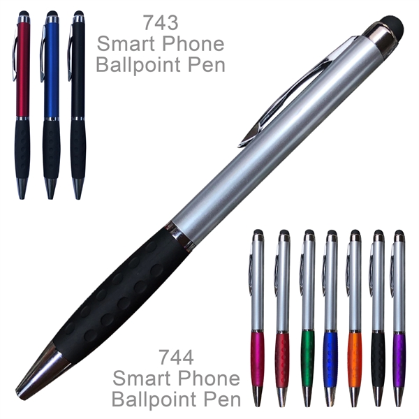 Popular Smart Phone & Tablet Touch Tip Ballpoint Pens - Popular Smart Phone & Tablet Touch Tip Ballpoint Pens - Image 1 of 7
