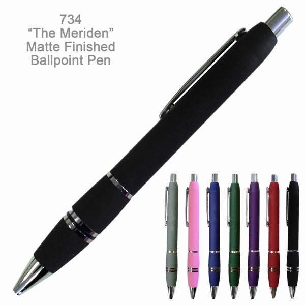 Popular & Stylish Meriden Matte Finished Ballpoint Pen - Popular & Stylish Meriden Matte Finished Ballpoint Pen - Image 1 of 7