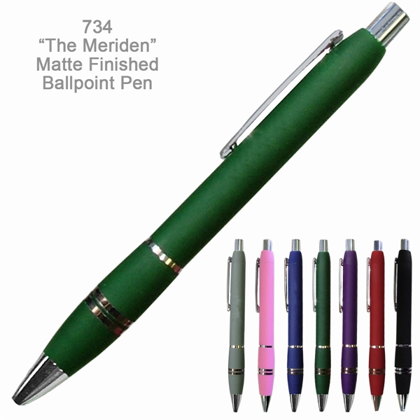 Popular & Stylish Meriden Matte Finished Ballpoint Pen - Popular & Stylish Meriden Matte Finished Ballpoint Pen - Image 3 of 7