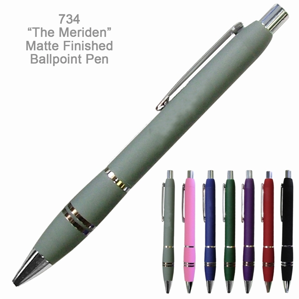 Popular & Stylish Meriden Matte Finished Ballpoint Pen - Popular & Stylish Meriden Matte Finished Ballpoint Pen - Image 4 of 7