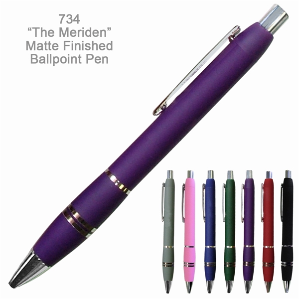 Popular & Stylish Meriden Matte Finished Ballpoint Pen - Popular & Stylish Meriden Matte Finished Ballpoint Pen - Image 6 of 7