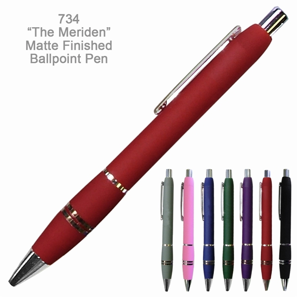 Popular & Stylish Meriden Matte Finished Ballpoint Pen - Popular & Stylish Meriden Matte Finished Ballpoint Pen - Image 7 of 7