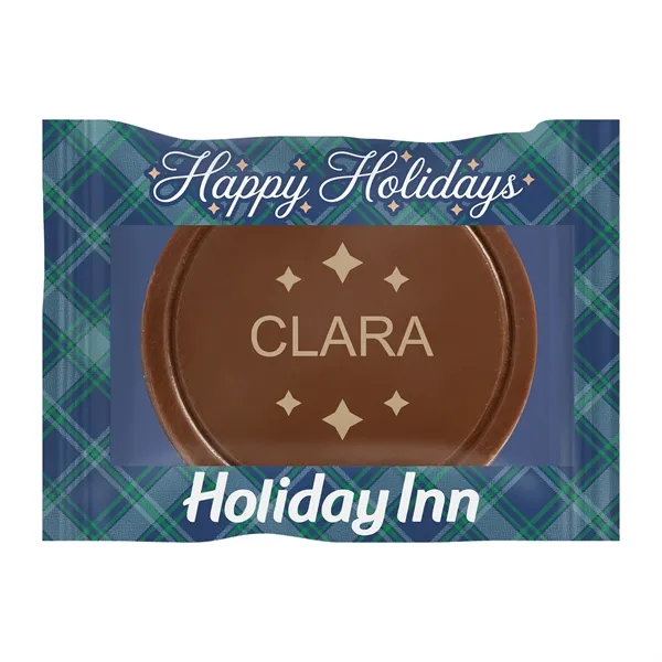 Personalized Etched Round Chocolate Cookie