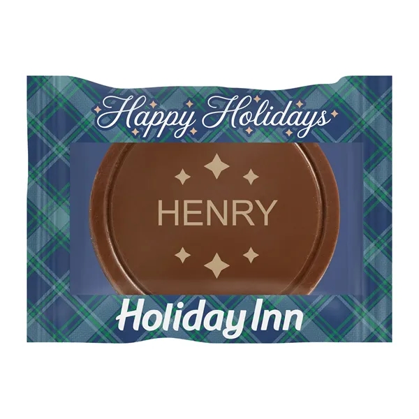 Personalized Etched Round Chocolate Cookie