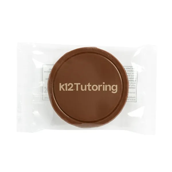 Custom Etched Round Chocolate Cookie