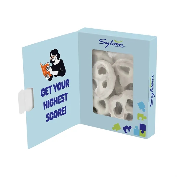 Custom Book Window Box - Yogurt Mini Pretzels