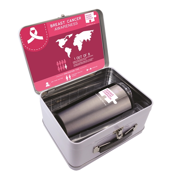 Retro Lunchbox & 20 Oz. Economy Stainless Steel Tumbler