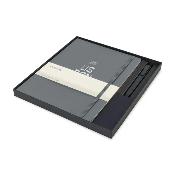 Moleskine® X-Large Notebook and GO Pen Gift Set