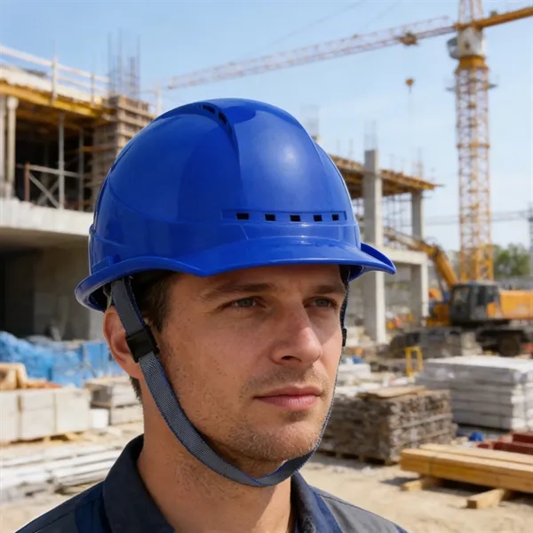 Construction Hard Hat With Chin Strap