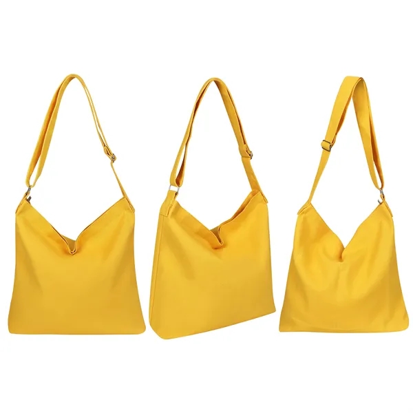 12Oz Canvas Zipper Tote Bag W/ Adjustable Shoulder Strap