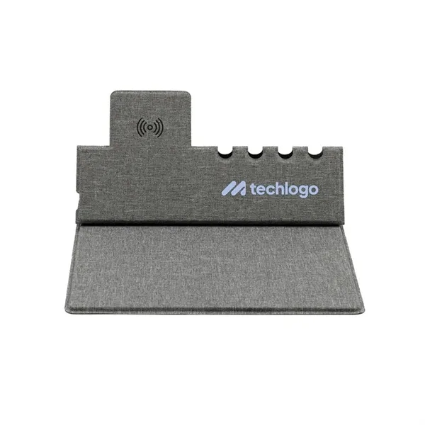 Custom EvoPad Charge 2 RPET Desktop Organizer / Wireless Charger