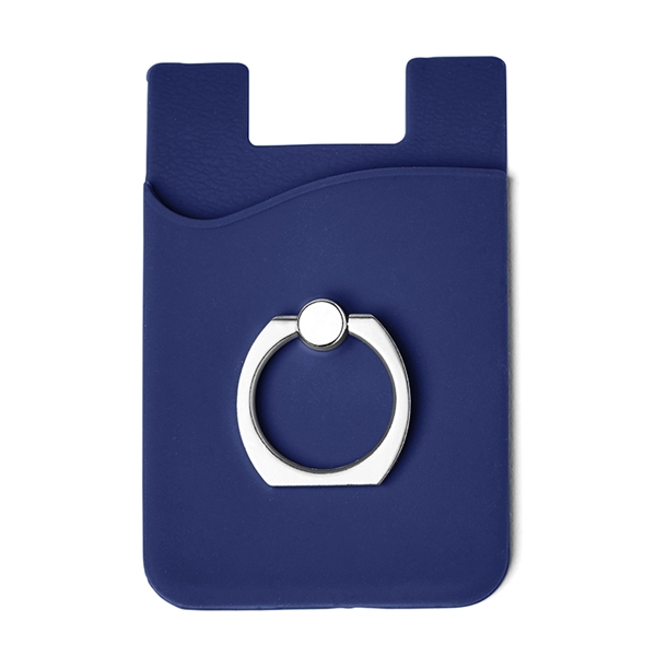 Silicone Card Holder With Metal Ring Phone Stand - Silicone Card Holder With Metal Ring Phone Stand - Image 7 of 11